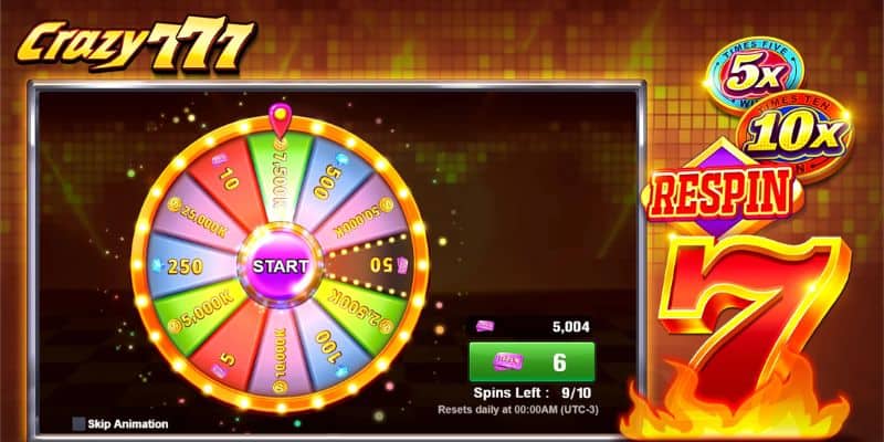 thuật quay Crazy 777